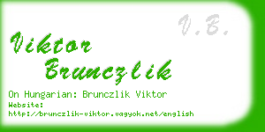 viktor brunczlik business card